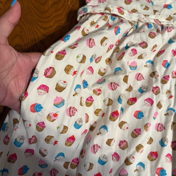 Lindy Bop Matilda Cupcake Print Fit & Flare Dress 18 Retro Inspired Rockabilly - Picture 8 of 16